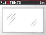 Standardna bočna stranica FleXtents, 3m, Transparentno