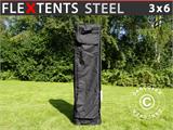 Torba transportowa z kółkami, FleXtents® Steel 3x6m, czarna
