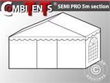 Przedłużenie do sekcji końcowej 2 m do namiotu Semi PRO CombiTents®, 5x2m, PCV, białe