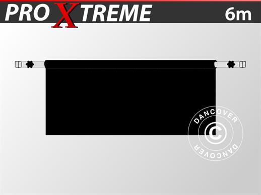 Halv sidovägg för FleXtents PRO Xtreme, 6m, Svart