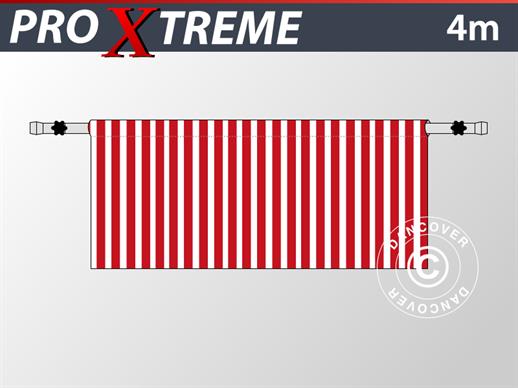 Halv sidovägg för FleXtents PRO Xtreme, 4m, Randigt