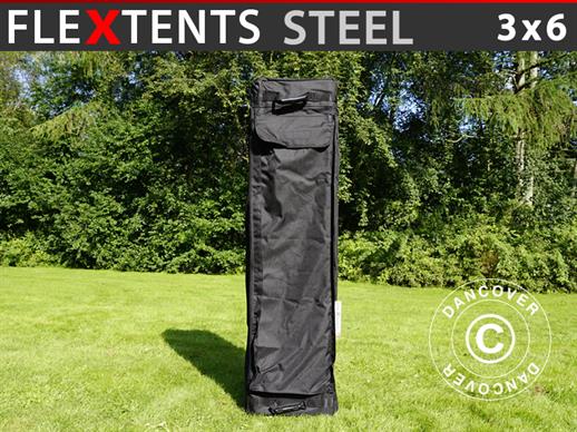 Ratastega kandekott, FleXtents® Steel 3x6m, Must
