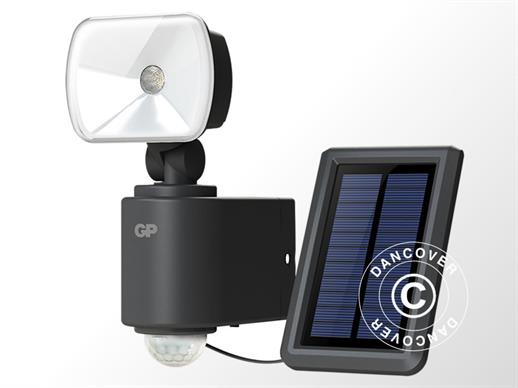 Tulvvalgus RF3.1 LED koos päikesepaneeli, PIR-anduri ja akuga, Must