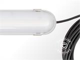 Przemysłowa świetlówka LED z 2 podłączonymi oprawami, Biała