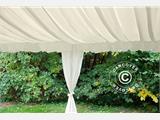 Marquee lining and leg curtain pack, White, for 5x8 m marquee SEMI PRO Plus