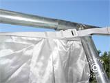 Paket podstava i stupnih zavjesa, Bijela, 5x10m šator Semi Pro PLUS
