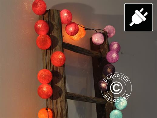 Happy Lights Cadeia de iluminação, 35 bolas, multi colorido