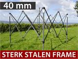 Vouwtent/Easy up tent FleXtents PRO Steel 4x4m Zwart