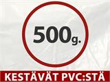 Juhlateltta Exclusive 6x10m PVC, Harma/Valkoinen