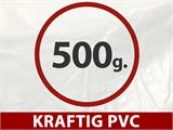 Partytelt Exclusive 6x12m PVC, Grå/Hvit