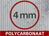 Broeikas polycarbonaat Balance 11,8m², Palram/Canopia, 2,44x4,87x2,29m, Zilver