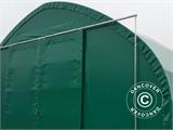Noliktavas telts/noliktavas angārs 15x15x7,42m ar bīdāmiem vārtiem, PVC, Zaļš