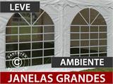Tenda para festas Original 5x6m PVC, Cinza/Branco