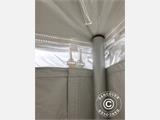 Pole tent 5x10 m PVC, White