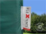 Prekybinė palapinė FleXtents Xtreme 50 4x8m Žalia, įsk. 6 šonines sienas