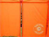 Prekybinė palapinė FleXtents PRO Darbo Palapinė 3x3m Orandžinis Atspindys, įsk. 4 šonines sienas