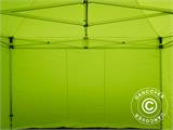 Saliekamā nojume FleXtents PRO 4x4m Neona dzeltens/zaļš, ar 4 sānu sienām