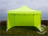Namiot Ekspresowy FleXtents Xtreme 50 4x4m Jaskrawożółty/zielony, mq 4 ściany boczne