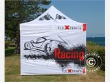 Prekybinė palapinė FleXtents Xtreme 50 Racing 3x3m, Riboto tiražo
