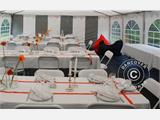 Namiot imprezowy SEMI PRO Plus CombiTents® 6x12m 4 w 1, Szary/Biały