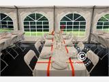Namiot imprezowy, Exclusive CombiTents® 6x12m 4 w 1, Szary/Biały