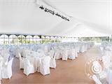 Šator za zabave Exclusive 6x10m PVC, Bijela/Siva