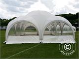 Tente de réception dome Multipavillon 6x6m, Blanc