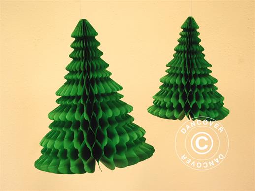 Kärgstruktuuri Jõulupuu, 27 cm, Roheline, 10 tk.