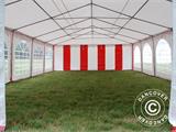 Pasākumu telts Exclusive 6x10m PVC,, Sarkans/Balts