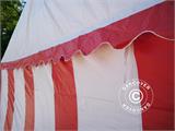 Namiot imprezowy Exclusive 6x10m PCV, Czerwony/Biały