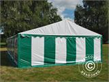Namiot imprezowy Exclusive 6x12m PCV, Zielony/Biały