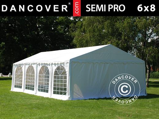 Namiot imprezowy SEMI PRO Plus 6x8m PCV, Biały