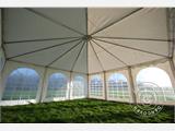 Pagodi teltta Exclusive 6x6m PVC, Valkoinen