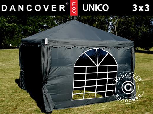 Šator za zabave UNICO 3x3m, Crna