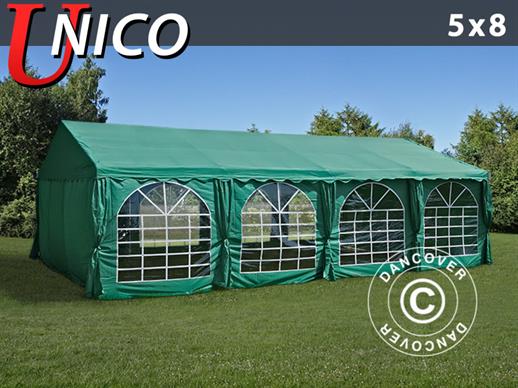 Namiot imprezowy UNICO 5x8m, Ciemna zieleń