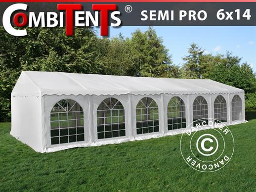 Pasākumu telts, SEMI PRO Plus CombiTents® 6x14m 5-vienā, Balts