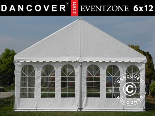 Profesjonalny namiot imprezowy EventZone 6x12m PCV, Biały