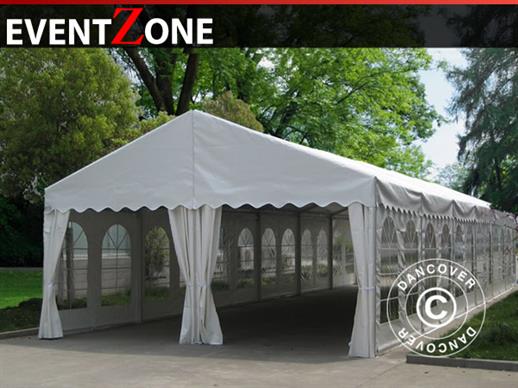 Professional šator za zabave EventZone 8x15m PVC, Bijela