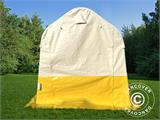 Namiot roboczy PRO 2x2x2m, PCV, biały/żółty, trudnopalny
