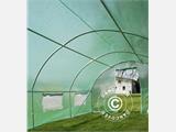 Polytunnel Drivhus 3x6x2 m, 18m², Grønn