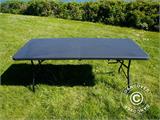 Sammenleggbart bord 180x74x74cm, svart (1 stk.)