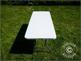 Hopfällbart bord 180x74x74cm, Ljusgrå (10 st.)