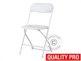Krzesła składane 44x44x80cm, Biały, 24 szt.