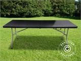 Table pliante 182x74x74cm, noir (10 pcs)