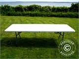 Folding Table 242x74x74 cm, Light Grey (10 pcs.)